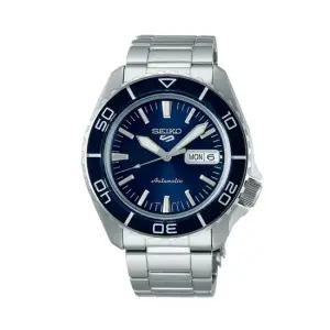 세이코 5 블랑팡 청판 블루 실버 오토매틱 메탈시계 SRPK97K1