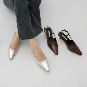 SOVO 드렐 페이던트 키튼힐 슬링백 5cm