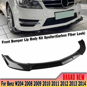 앞범퍼 스포일러 스플리터 립 하부 가드 플레이트 메르세데스 호환 벤츠 호환 W204 C 클래스 C200 2008-201