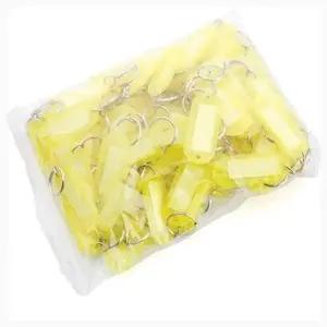 ( )슬림한 생활용품 사물함키링 고리 고리링 다용도 네임표 노랑 사물함 키홀더