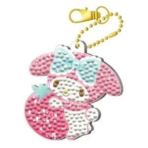 ( )DIY 보석십자수 키링 마이멜로디 스트로베리