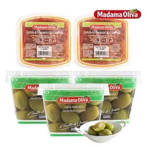 [보라티알] 마다마 그린 자이언트 올리브 480g x 3개 + 칼라브리즈 페퍼 150g x 2개