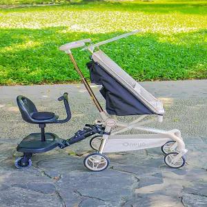 유모차 발판 풋레스트 발받침 연장 거치대 두 아이 유모차로 추가 좌석 발 페달 수납 포켓 후면 걸이 고리