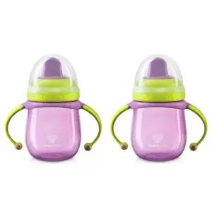 유미 유아컵 스파우트컵 자기주도 휴대용 220ml 퍼플