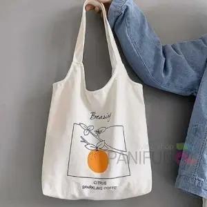 귤나무 면가방 에코가방 미니장바구니 에코백가방 천가방 미술학원가방