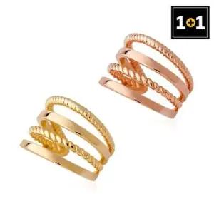 스퀘어리쉬 이어커프 귀찌 한쪽판매) 1+1 이어커프 귀찌 귀안뚫는 로즈골드 링귀걸이
