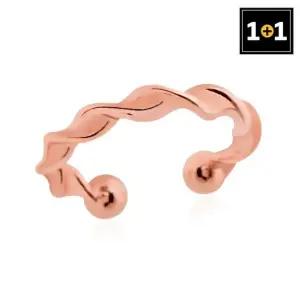 스크류 이어커프 귀찌 한쪽판매) 1+1 이어커프 귀찌 귀안뚫는 로즈골드 링귀걸이
