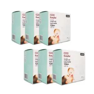 유미 아기 일회용 젖병 휴대용 외출용 그린 4P X 6개