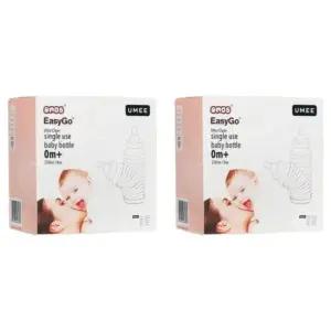 유미 신생아 휴대용 일회용 젖병 외출용 4P X 2개