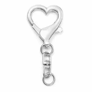 (타입 실버10개입)키홀더 하트 키링 부자재 10개입 컬러 열쇠고리 만들기 DIY 재료