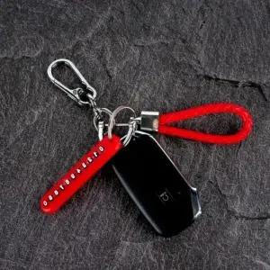 ( )차량 번호판키링 열쇠고리 키홀더 전화번호 메탈 주차번호 레드