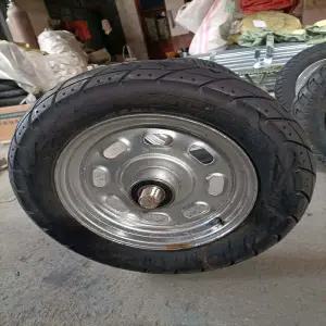 유모차 바퀴 힐 타이어 손수레 및 차축 키트 오래된 바이크 오토바이 타이어를 건설 현장용 바퀴로 고하중