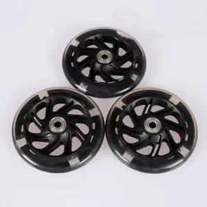 유모차 바퀴 힐 타이어 어린이용 요요 호환 플라자 스쿠터 자동차 액세서리 앞뒤 점멸등 내마모성 저소음