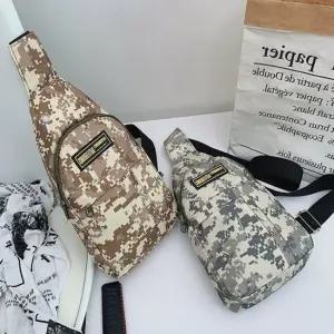 남성 밀리터리 카모힙색 포켓미니가방 크로스백 2컬러 캐주얼가방 미니백