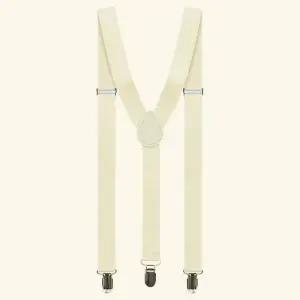 컬러 멜빵 바지 성인용 아이보리 스트랩 작업복 멜빵팬츠