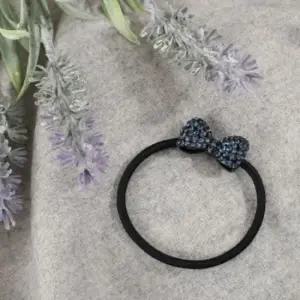 엔젤슈슈크리스탈리본큐빅머리끈블루헤어끈 방울큐빅머리끈 방울큐빅슈슈