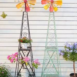철제 풍차 대형바람개비 지지대 넝쿨 전원주택 거치대