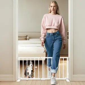 프리스탠딩 쇼트 독 게이트 - 드릴 압력 마운트 없음 13인치 높이의 작은 애완동물 쉽게 넘어짐