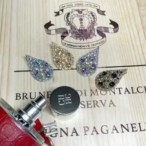 여성브래지어 은침 귀걸이 여성팬티 silver 물방울 92 볼드 블랙