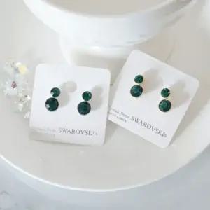 예쁜 귀걸이 크리스탈 스와로브스키 에메랄드 여자 더 선물 고급