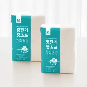 정전기 청소포 대형 200매 청소부직포 (100매X2팩)