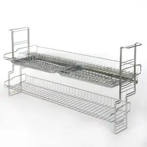 2단씽크선반 주방 그릇정리대 올스텐식기건조대 싱크대컵 설거지