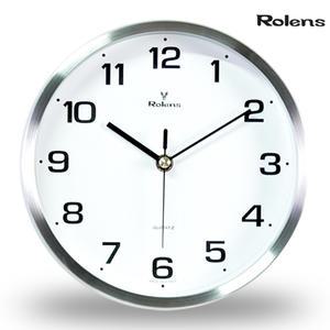 로렌스 AL200 지름 20Cm 알루미늄 무소음 벽시계