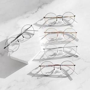 톤앤톤 NK04 국산 투톤 컬러 스몰 동글이 베타 티타늄 와셔 다리 수작업 안경테