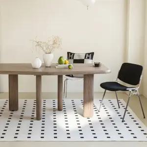 노르딕 북유럽감성 타일 패턴 워셔블 사계절 러그