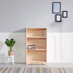 E150 미송원목 3단 오픈책장 600 1color