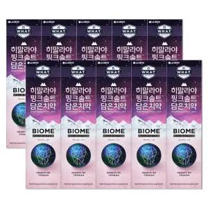 엘지 히말라야 핑크솔트 담은 치약 바이옴 100g X 10개