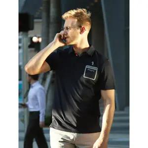 [하프클럽/그렉노먼]남성 summer 에어로쿨 카라넥 반팔티셔츠 (네이비)_HMB17-TS202