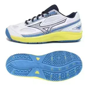 미즈노 브레이크샷4 올코트 테니스화 화이트드레스블루 61GA2340-15