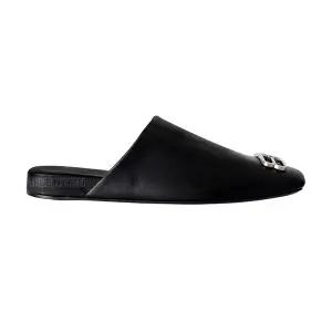 [발렌시아가] 남성 716615 WDAT1 1008 코지 BB 로고 뮬 블로퍼 블랙