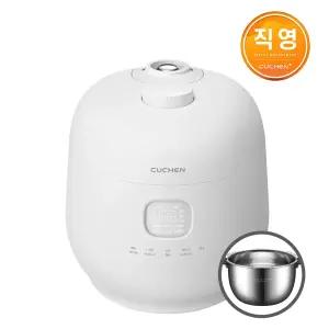 쿠첸 브레인 풀스테인리스 듀얼프레셔 6인 IH압력밥솥 퓨어화이트 CRH-TWS0610MW