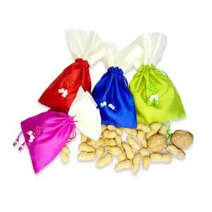 정월대보름 부럼 실크사각주머니 중 피땅콩60g + 호두2알 견과류