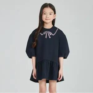 [보리보리/닥스리틀]닥스리틀 아이코닉 볼륨 져지원피스 DTM10NJ54M_NV