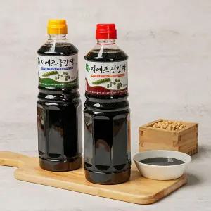 [GF 지에프간장세트]국간장1개+진간장1개/자연숙성/국내산콩