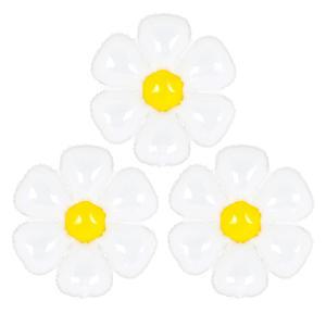 라지쉐잎 데이지풍선 3입 중형 은박호일 생일 파티