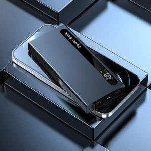 보조 배터리 66W 초고속 충전 30000mAh 대용량 초슬림 휴대용 소형 경량 검정색