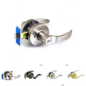 M하드웨어 베스트 그레이2 목문 방문 손잡이 침실용/열쇠형/잠금/도어락/가정용/도어용/레버형/문