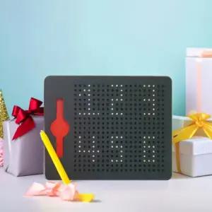 아이넷 자석 드로잉보드 구슬 그림 패턴 도안 만들기 마그네틱 그림판 숫자 한글 영어 공부