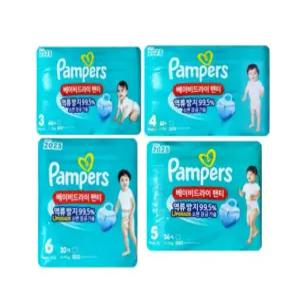 팸퍼스베이비드라이팬티 3단계 4단계 5단계 6단계 4팩 모음전