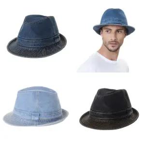데님 중절 벙거지 페도라 중절모자 남자페도라