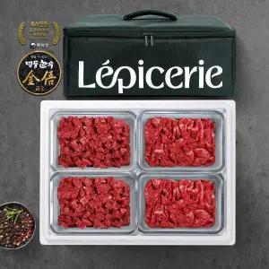 [롯데백화점]명품한우금오 [명품한우금오]1+등급 한우선물세트 (1kg/불고기,국거리/냉장 암소)