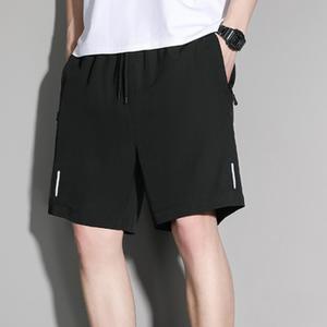 남성 여름 냉감 쿨링 반바지 기능성 아이스 5부 스판 츄리닝 2color