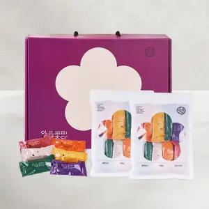 속이 꽉찬 무당 저염 앙금 가래떡 6종 인절미 선물세트 (10개x2팩)