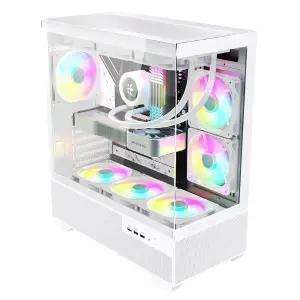 마이크로닉스 COOLMAX 멜로디 XL View 미들타워 케이스 화이트