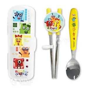 넘버블럭스 한손에 교정젓가락세트 / 유아 아기 연습용 젓가락