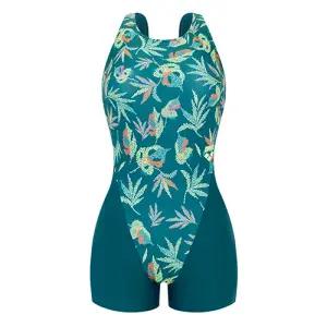 아레나 여성수영복 픽셀리프 3부 반신 U백 A5SL1LD35DGN